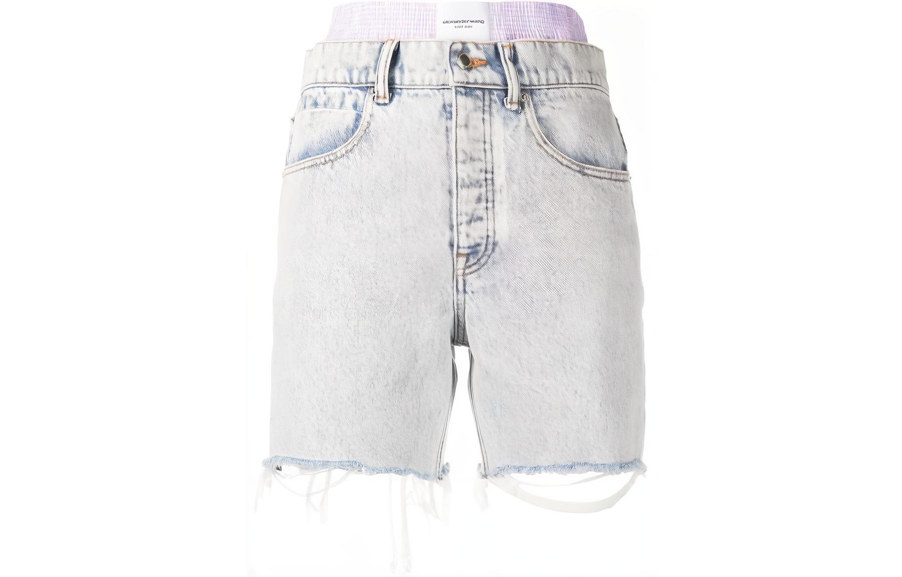 

Джинсовые шорты женские Alexander Wang, синие