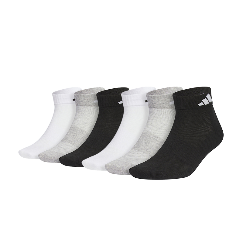 

Носки унисекс, 6 пар Adidas, 6 Pack (Black *2+White *2+Gray *2)