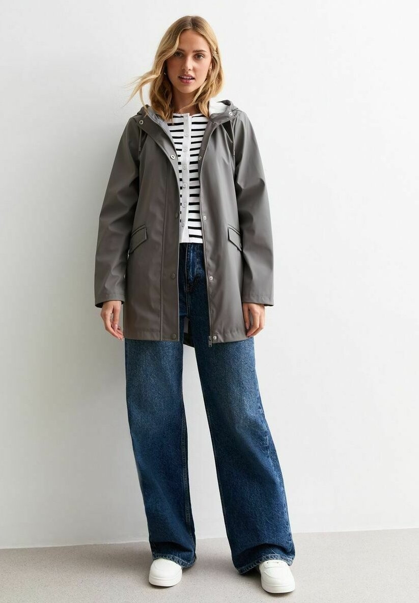 

Куртка для активного отдыха HOODED RAINCOAT New Look, серый
