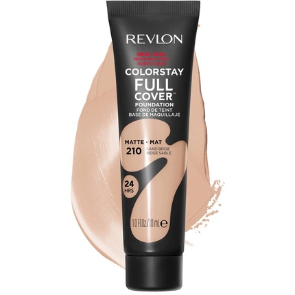 

Revlon ColorStay Полное покрытие Стойкая матовая основа Устойчивая к нагреванию и поту легкая основа для макияжа 30 мл 210 Песочно-бежевый