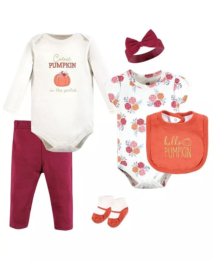 

Хлопковый комплект для маленьких девочек, Hello Pumpkin Hudson Baby, розовый