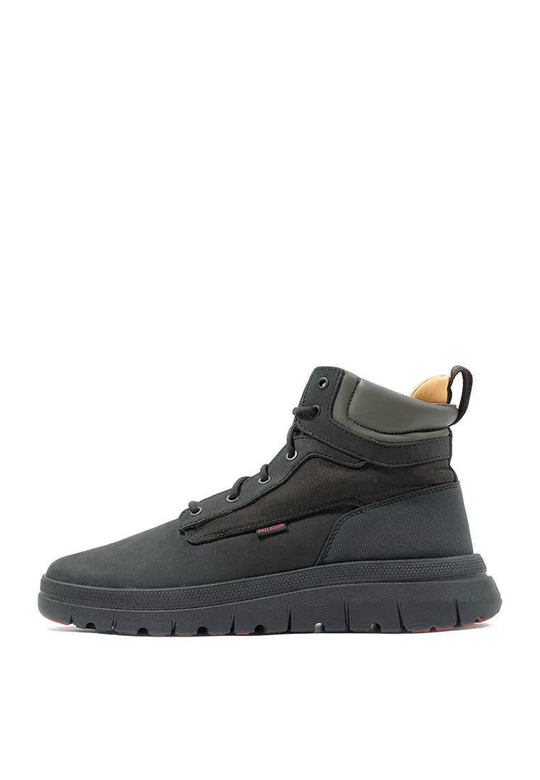 Мужские ботинки Pallaflex Cuff LTH High-Top, кожаные, высокие Palladium, черный — фото 4