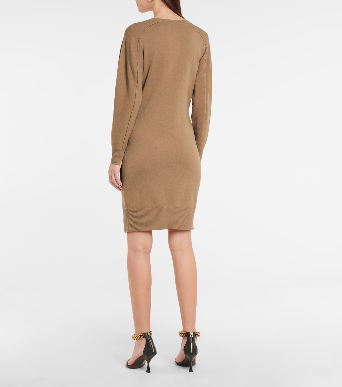 Платье-свитшот из шерсти Forever Stella Stella McCartney, Buscuit — фото 3