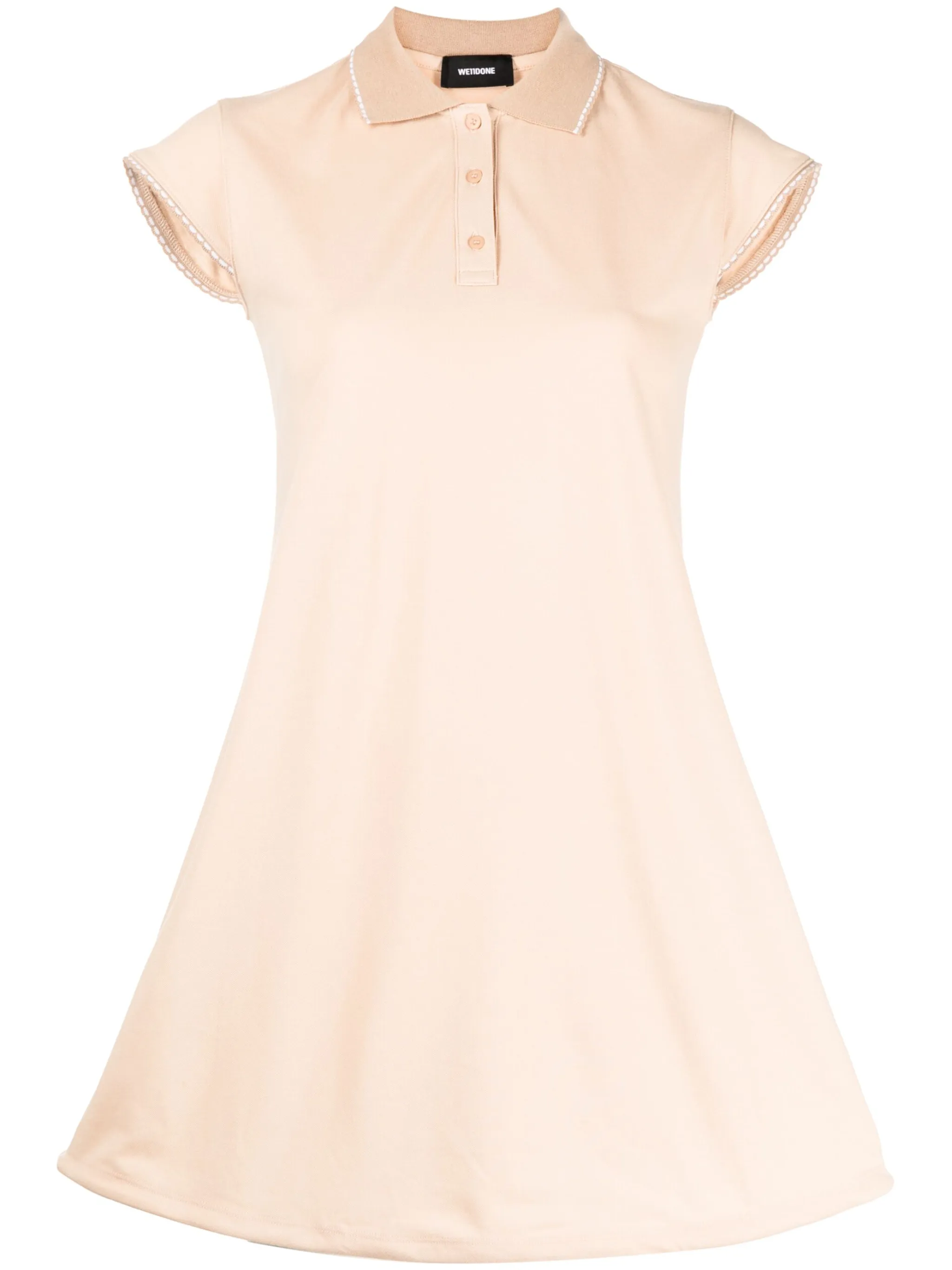 

Платье с контрастной отделкой We11Done, коричневый