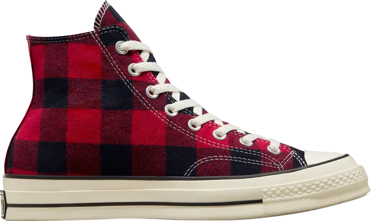 

Кроссовки Beyond Retro x Chuck 70 High 'Upcycled Flannel', красный