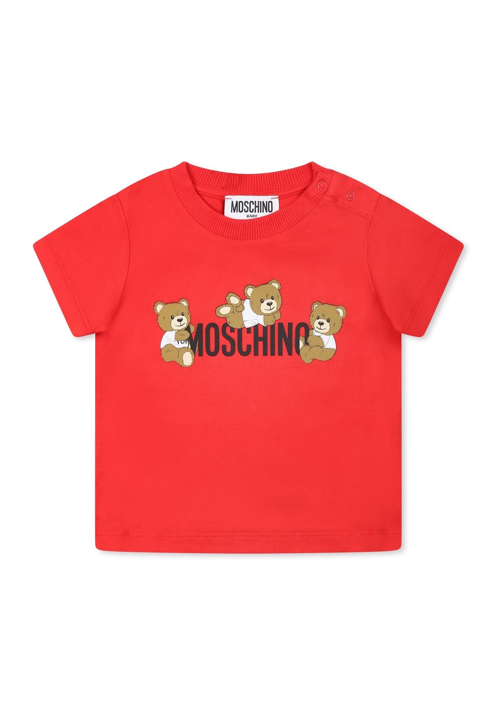 

Футболка с принтом A MANICA CORTA MOSCHINO, красный