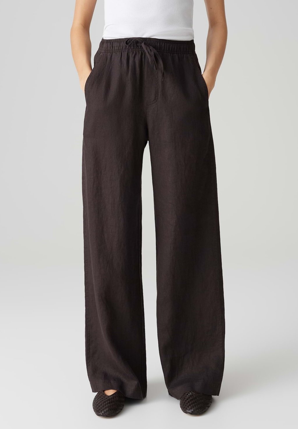 

Брюки HIGH RISE LONG WIDE FIT OPUS, коричневый