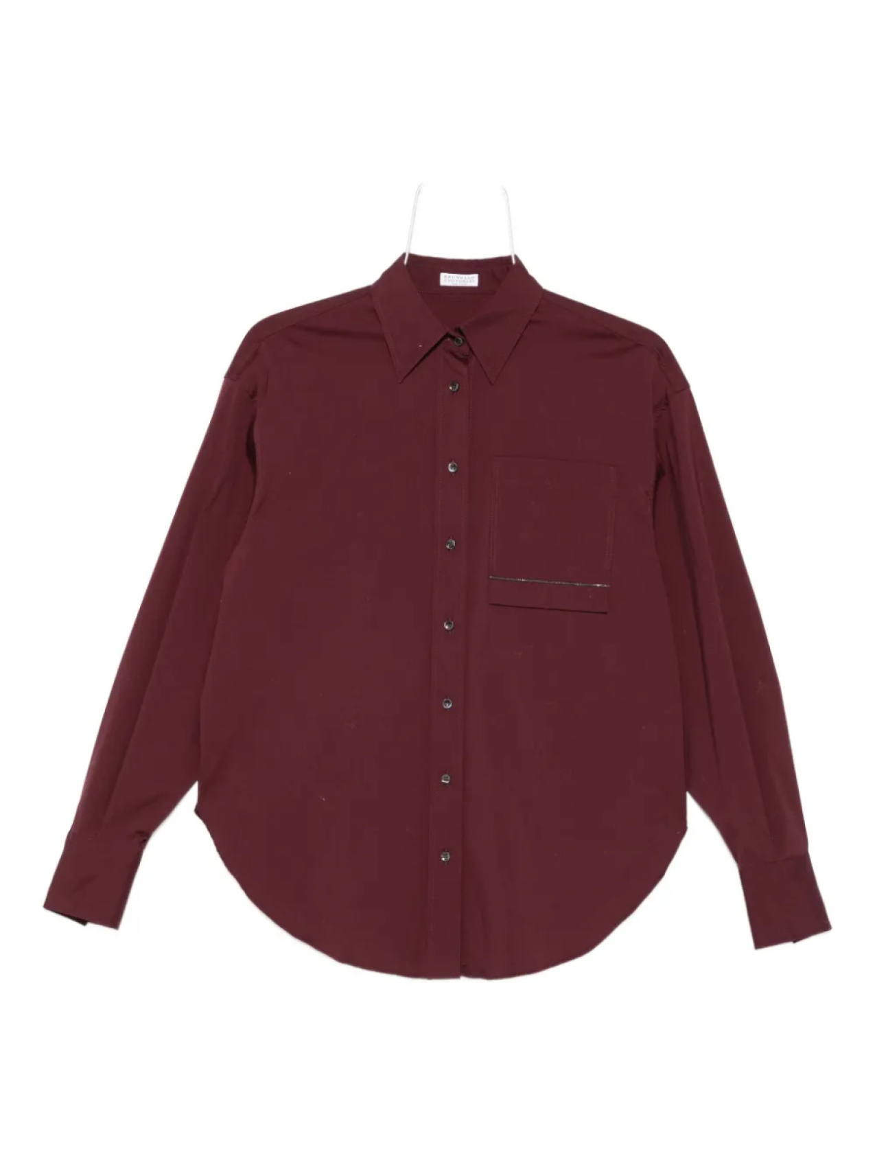 

Рубашка Brunello Cucinelli Monili с цепочкой, фиолетовый