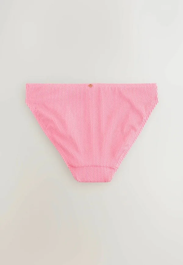 Плавки от бикини стандартного кроя Next, Neon Pink Crinkle — фото 2
