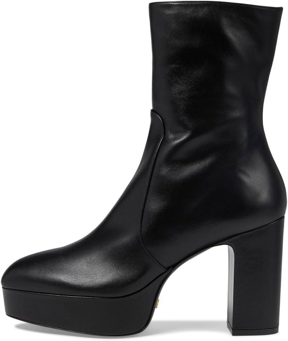 Ботинки Stuart Weitzman Lala Platform Zip Bootie, цвет Black 2 — фото 4