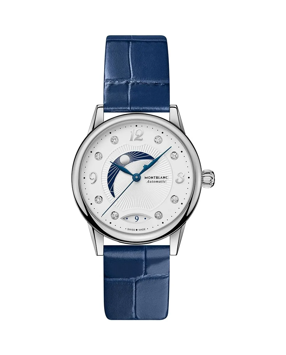 

Женские часы Bohème Day & Night Collection с автоматическим механизмом, 34 мм, из стали и синим кожаным ремешком Montblanc, синий