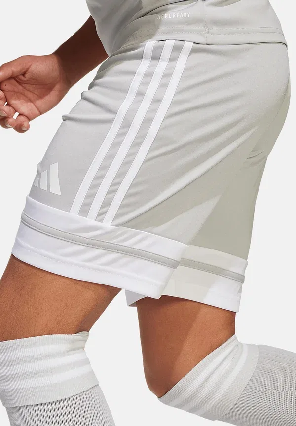 Шорты молодежные Squadra Adidas Performance, серо-белые — фото 2