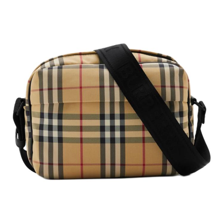 

Burberry Нейлоновая наплечная сумка через плечо мужская архивная бежевая