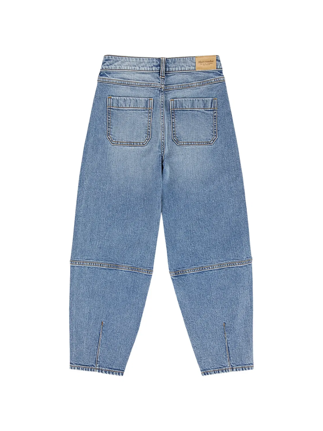 Джинсы свободного кроя со вставками ABERCROMBIE FITCH KIDS — фото 2