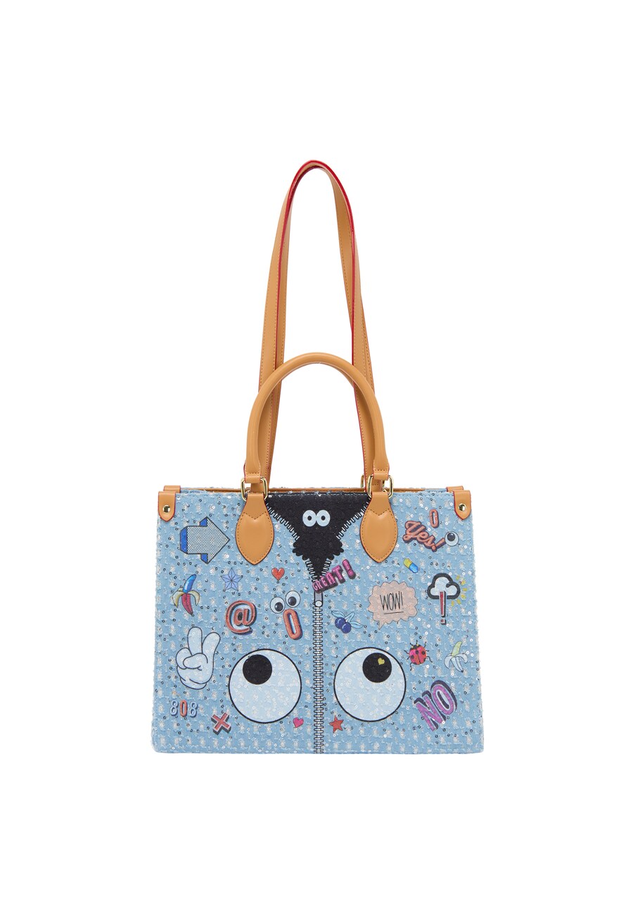 

Сумка MYMO Pop Eyetheme, цвет Blue denim/Light blue
