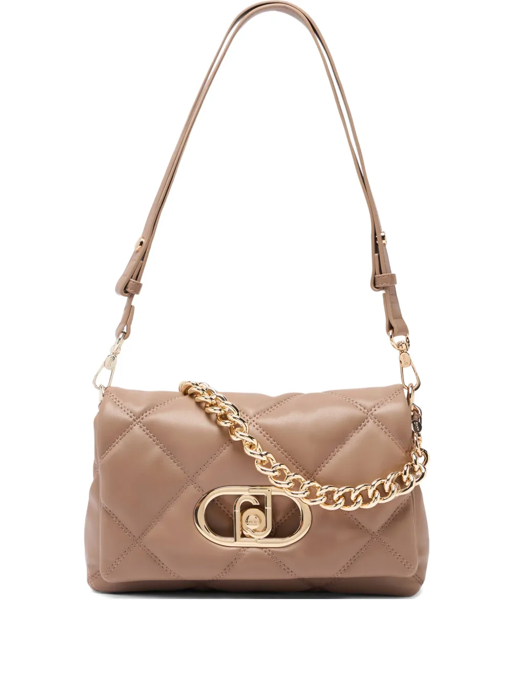 

Стеганая сумка на плечо LaPuffy с металлическим логотипом Liu Jo, нейтральный