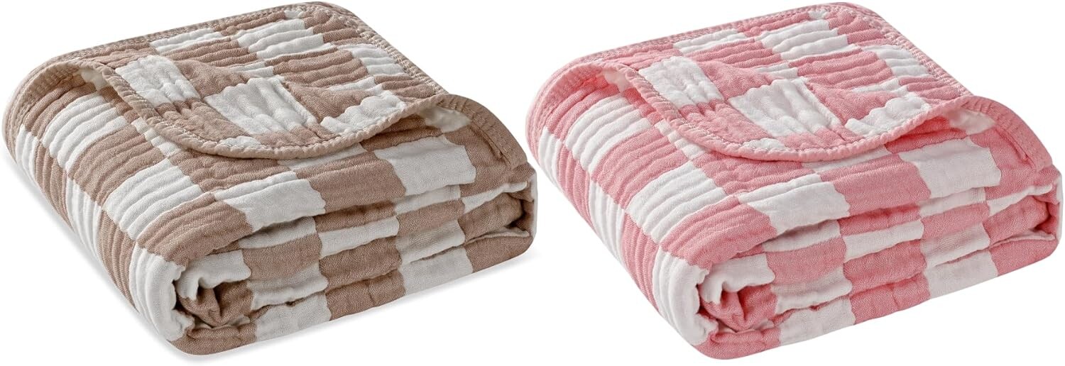 

Ультрамягкое детское муслиновое одеяло, 2 шт. HardNok, White