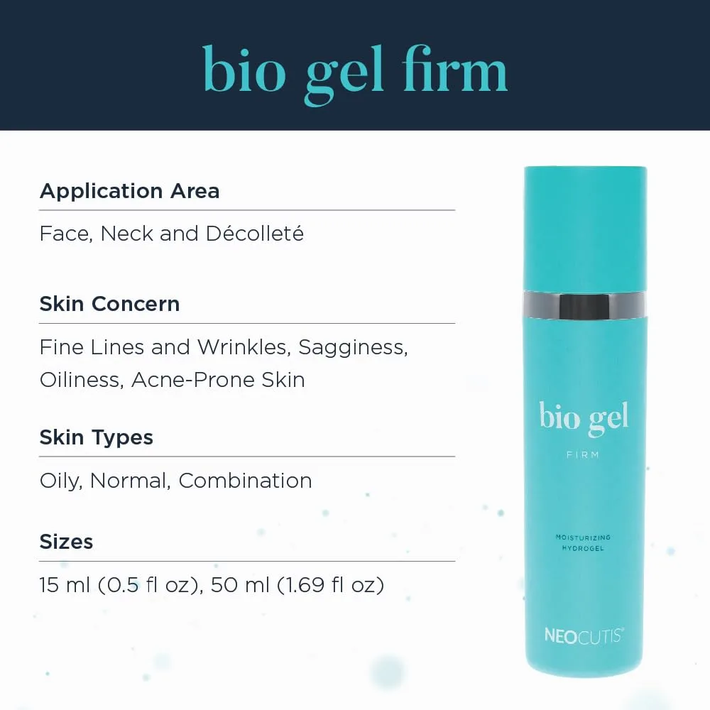 Увлажняющий гидрогель Neocutis Bio Gel Firm для жирной/склонной к акне кожи - 50 мл — фото 3