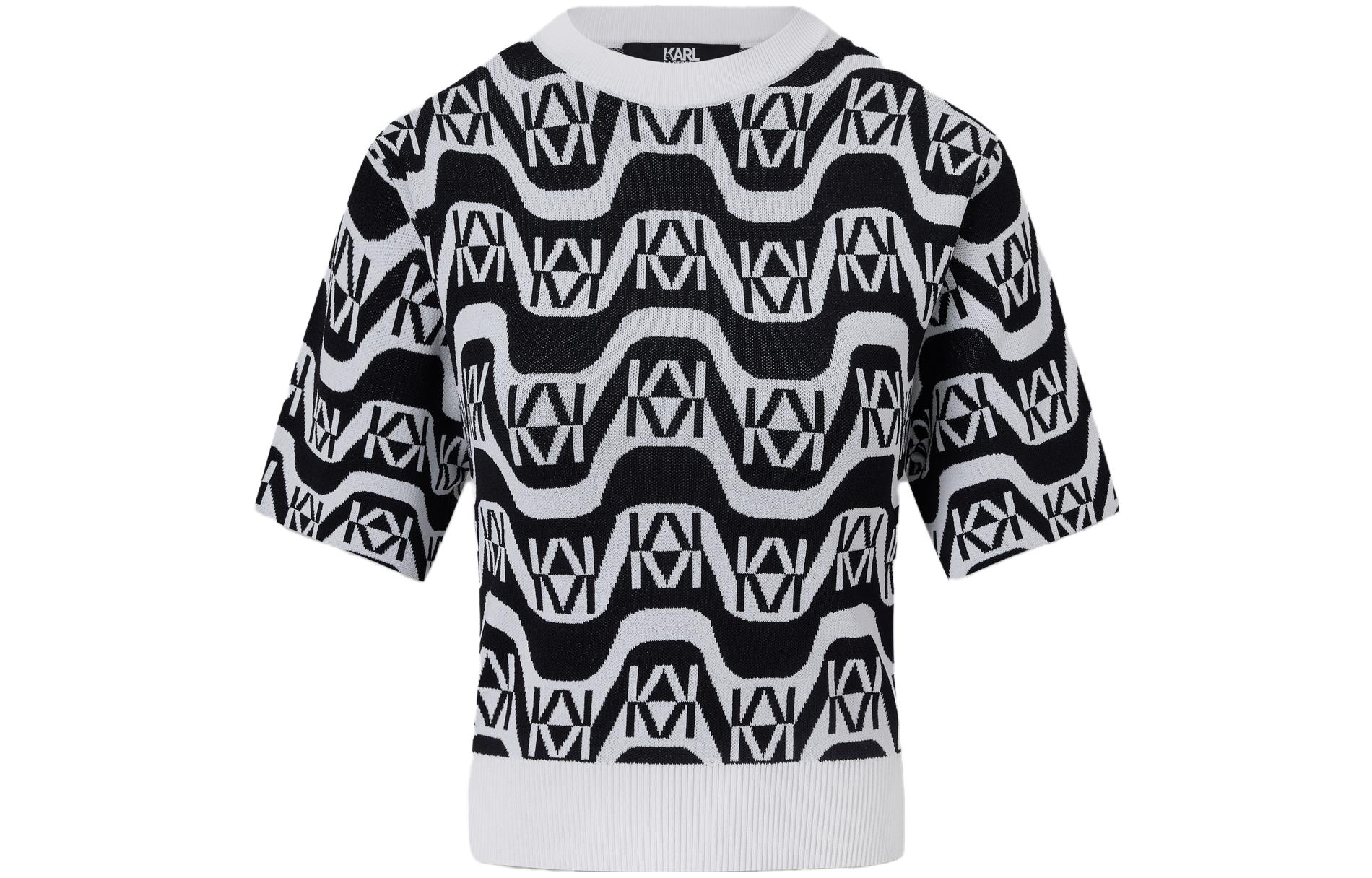 

KARL LAGERFELD / Karl Lagerfeld Jeans Топ KARL LAGERFELD для женщин черно-белый