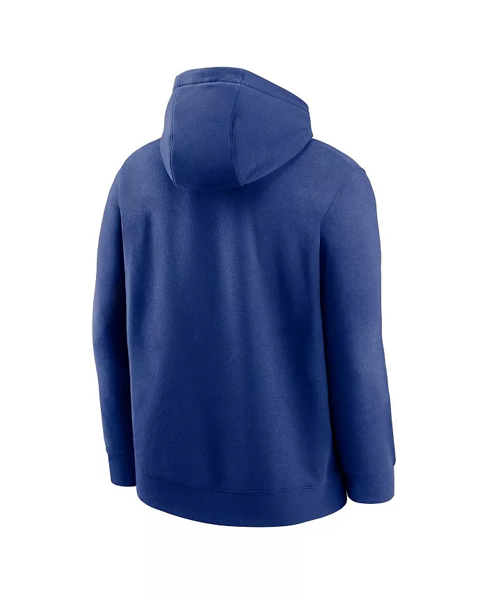 Мужская толстовка с капюшоном Royal Texas Rangers Club Stack Pullover Nike — фото 3