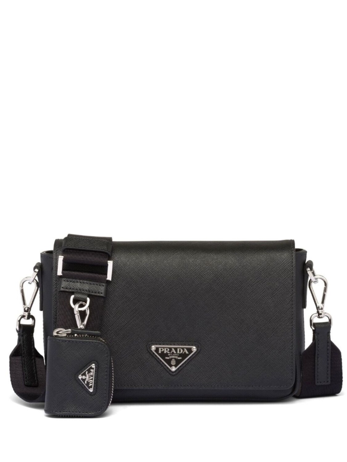 

Prada сумка на плечо из сафьяновой кожи, черный