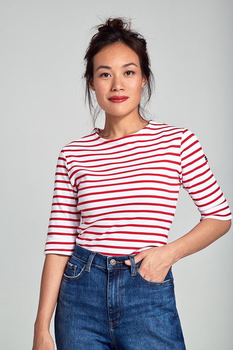 

Футболка с длинным рукавом MARINIÈRE STRIPE 3/4 T-SHIRT Armor lux, белый