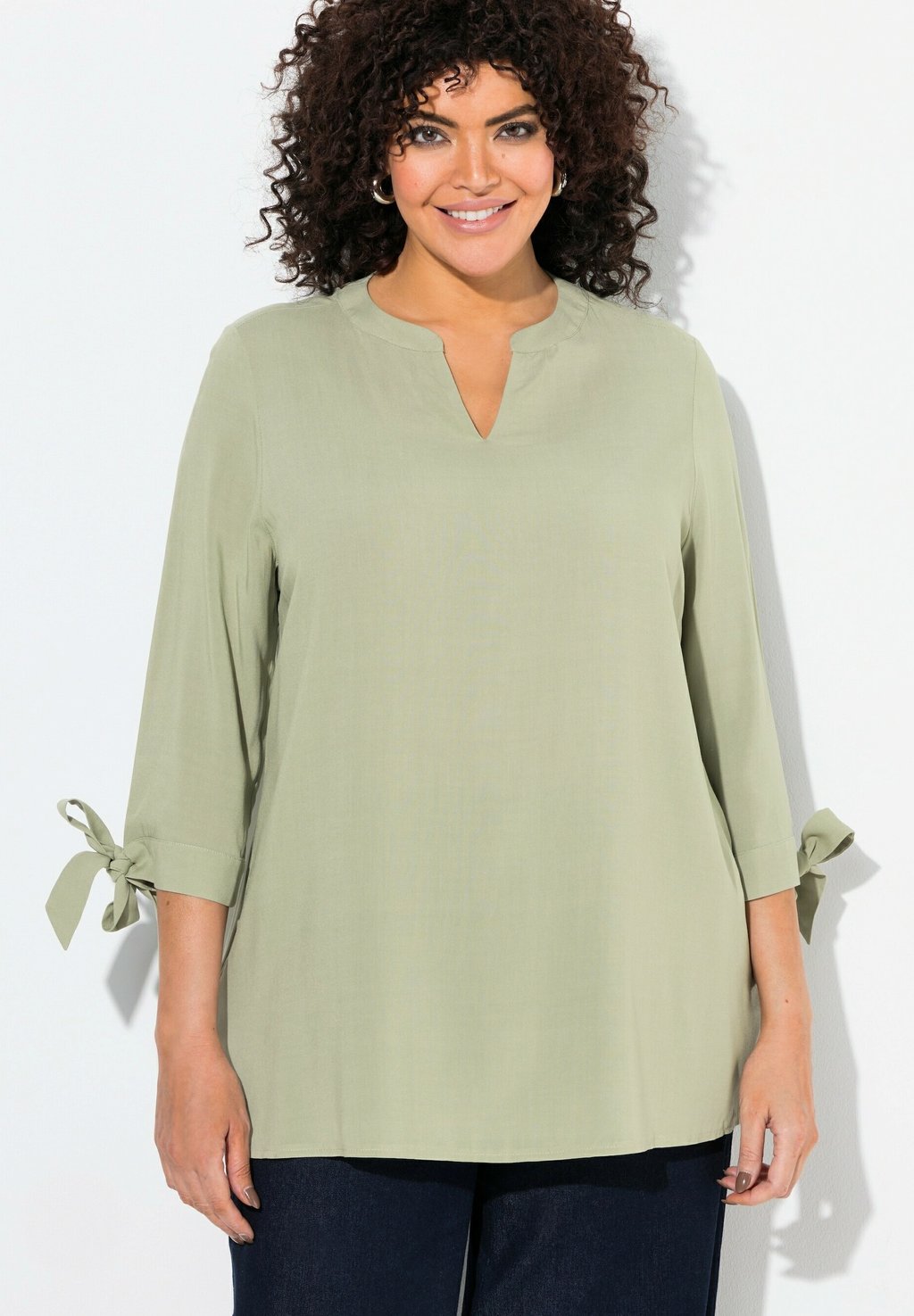 

Блуза BOW CUFF 3/4 SLEEVE Ulla Popken, мята