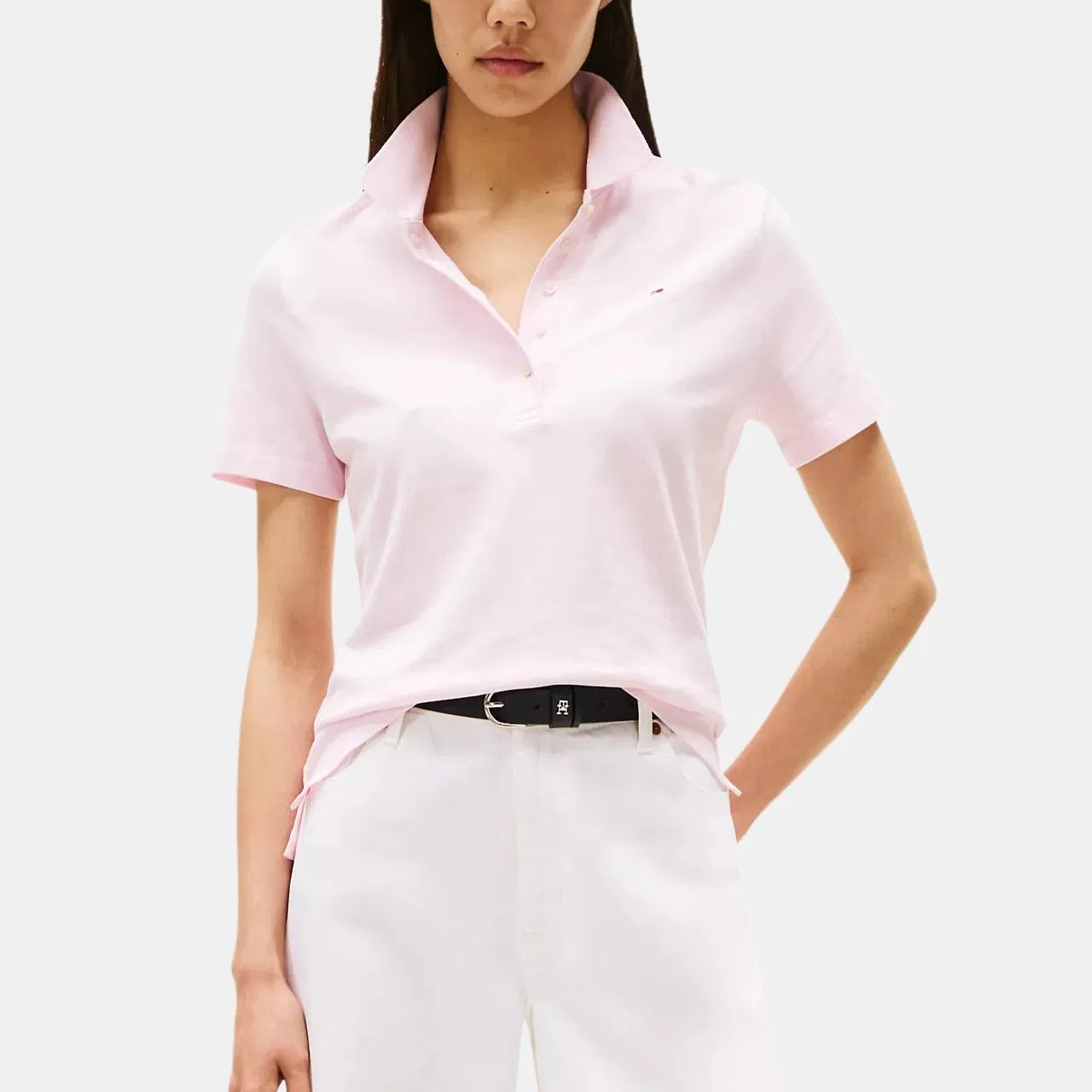 Женское поло Tommy Hilfiger, Pink — фото 2