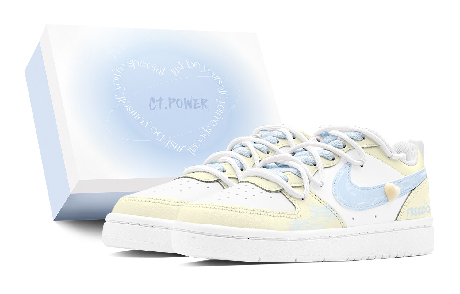 

Обувь для скейтбординга Court Borough для детей, начальная школа Nike, цвет Blue/Yellow