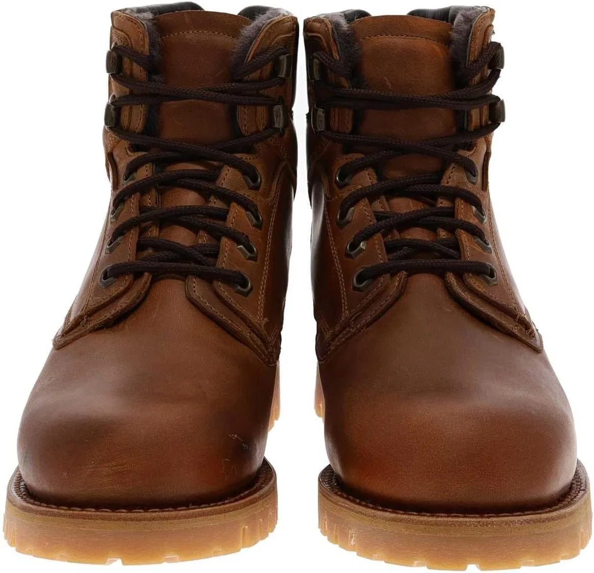 FB Fashion Boots FB Модные ботинки унисекс Mountain Peak на шнуровке, зимние ботинки с мехом, коричневые — фото 3