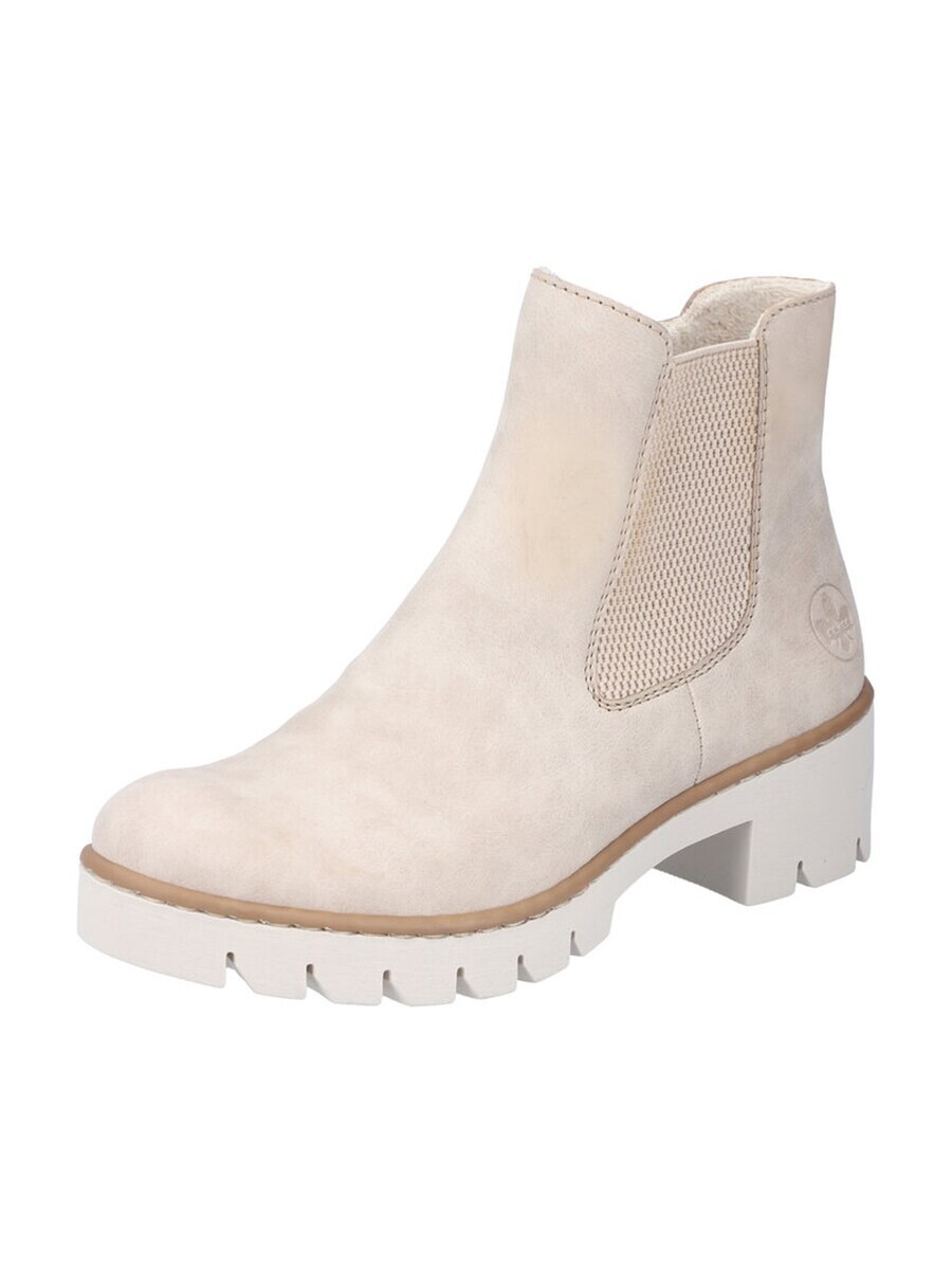 Ботинки женские челси Rieker Chelsea Boots на толстой подошве, кремовый