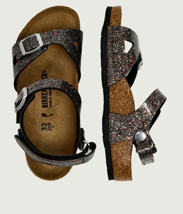 Детские кожаные сандалии AS Kids Rio narrow fit Birkenstock, мультиколор — фото 3