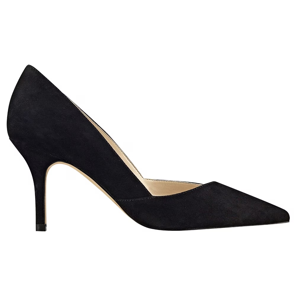 Туфли на каблуке Tuscany Marc Fisher, black suede — фото 2