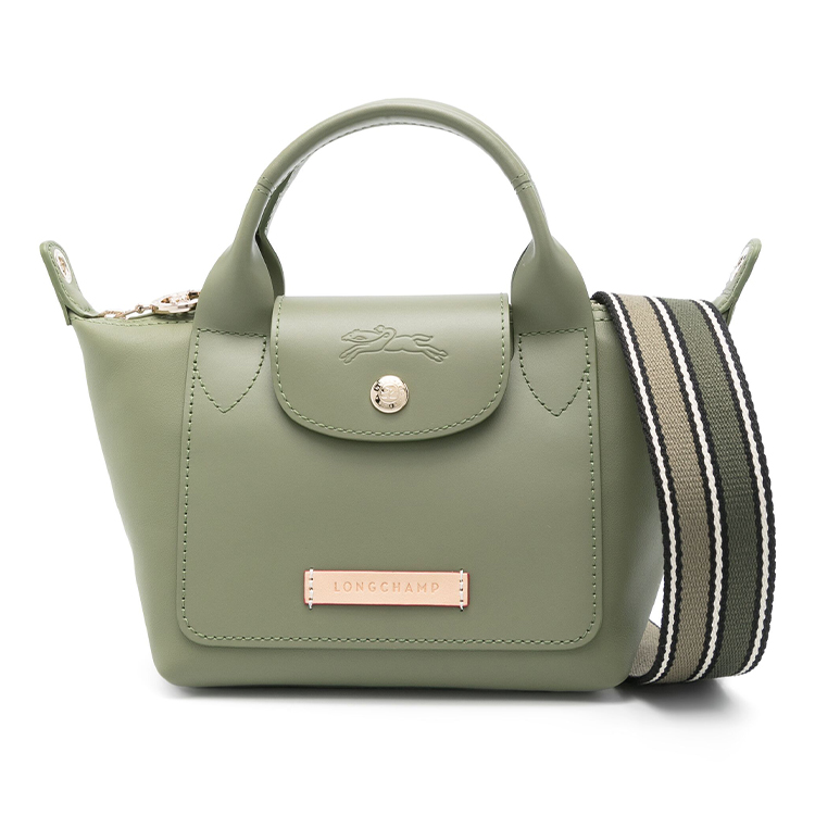 

LONGCHAMP Сумка-пельмень из коровьей кожи Le Pliage Xtra мини женская на одно плечо лавровый зеленый