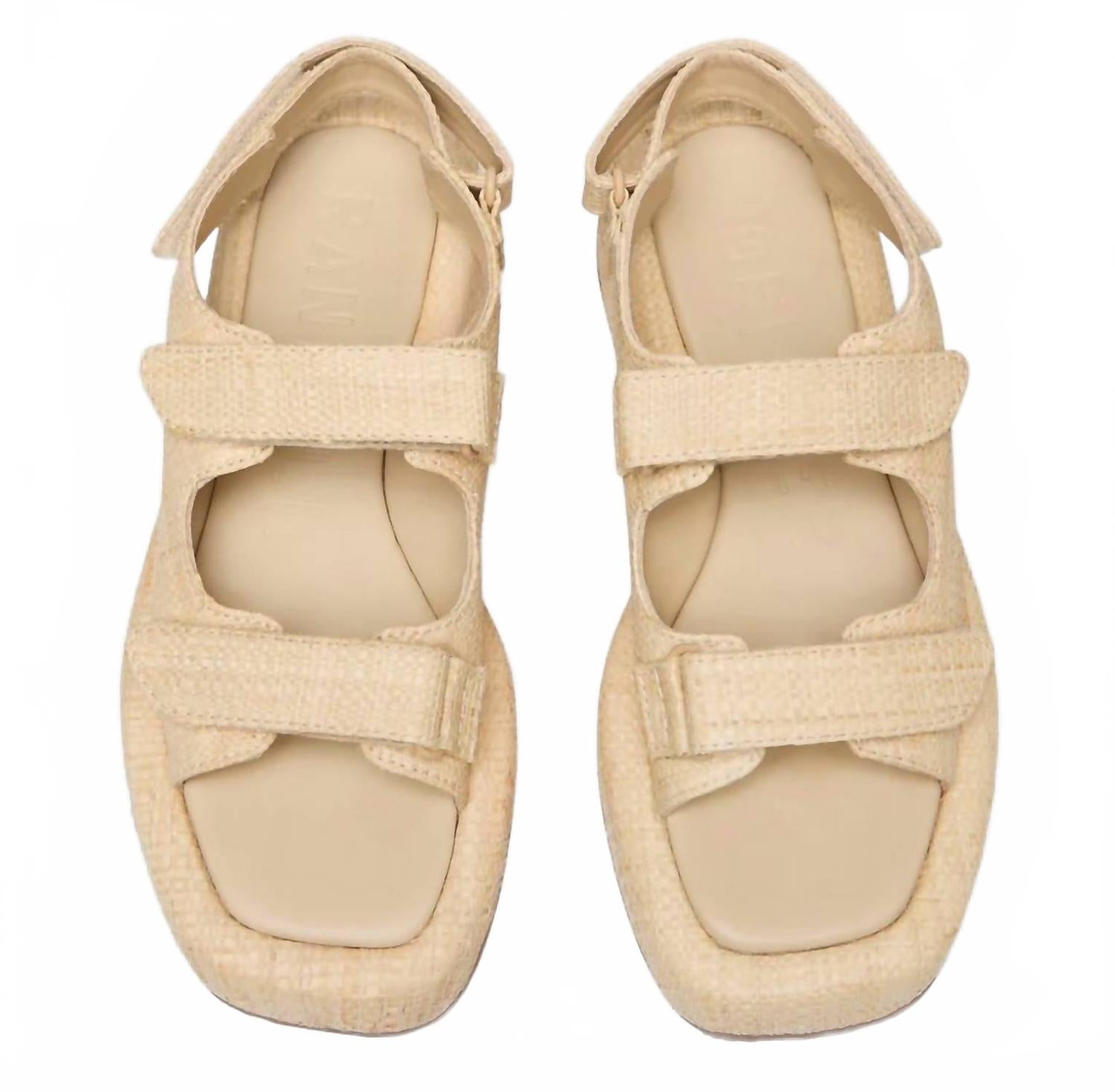 Женские сандалии Blaise на платформе из натурального рафии Loeffler Randall — фото 2