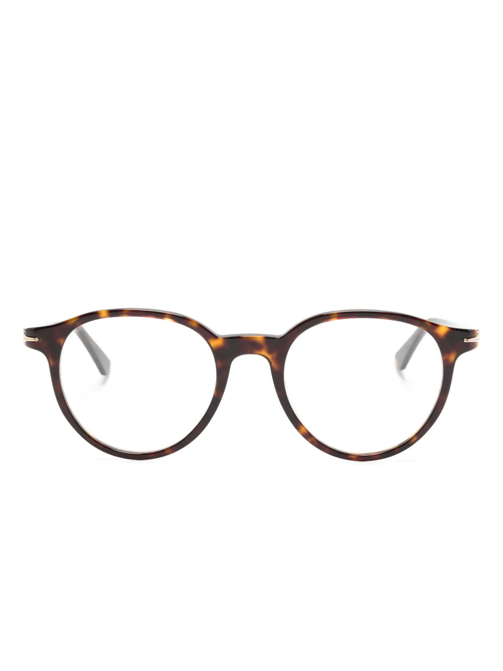 

Солнцезащитные очки черепаховой расцветки Montblanc, коричневый