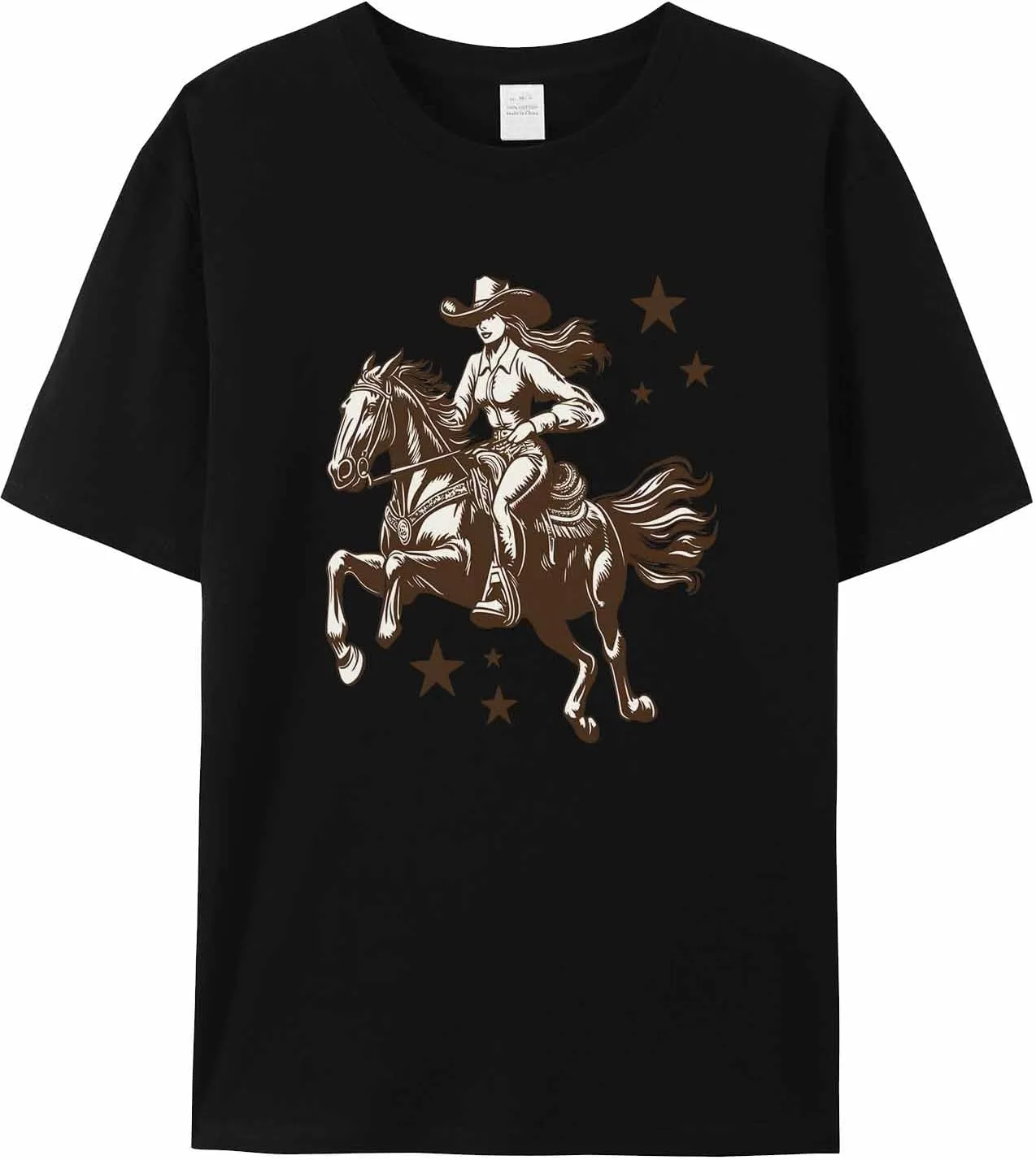 

Мужская футболка с принтом Girl Ride Horse jdudh