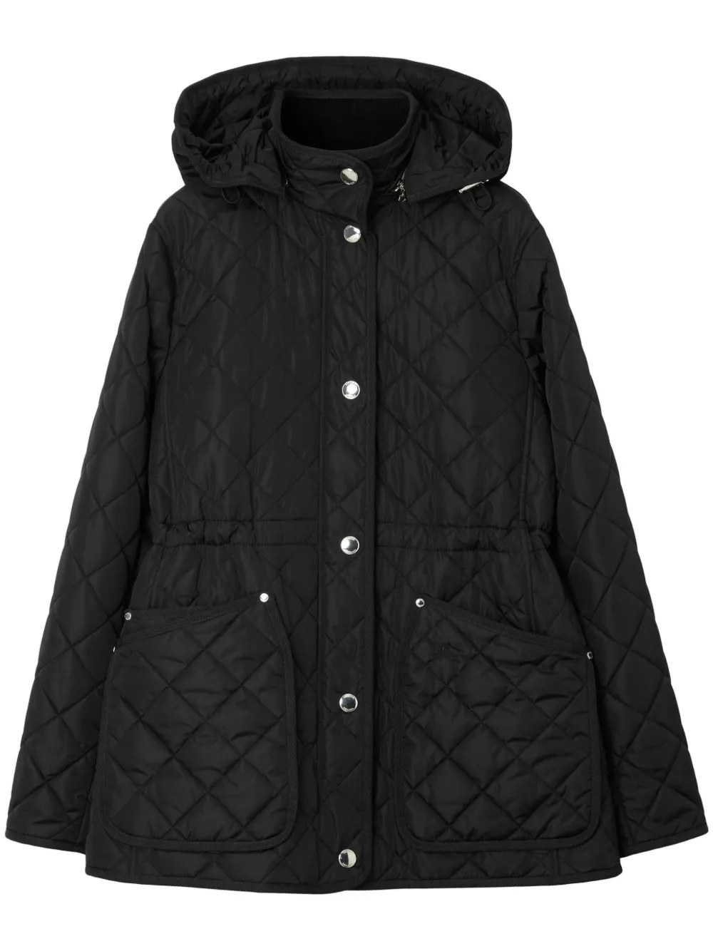 

Стеганая куртка с капюшоном BURBERRY, черный