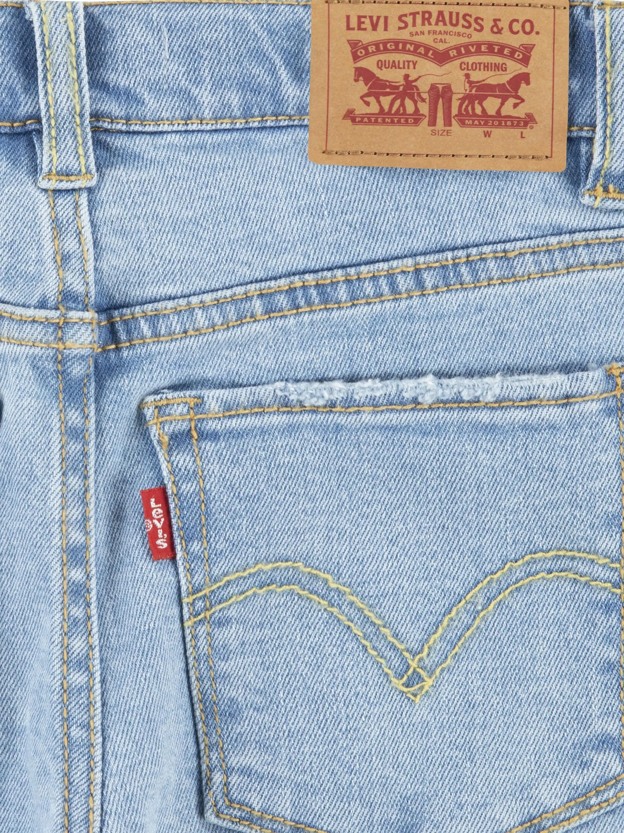 Прямые джинсы с завышенной талией Levi'S Kids, синий — фото 4