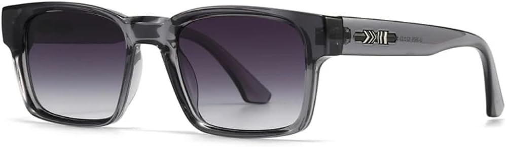 

Модные женские солнцезащитные очки с градиентным затемнением, защита от УФ-излучения UV400, ретро-стиль, мужские солнцезащитные очки с заклепками TOIPASTN, Gray Gray Gradient