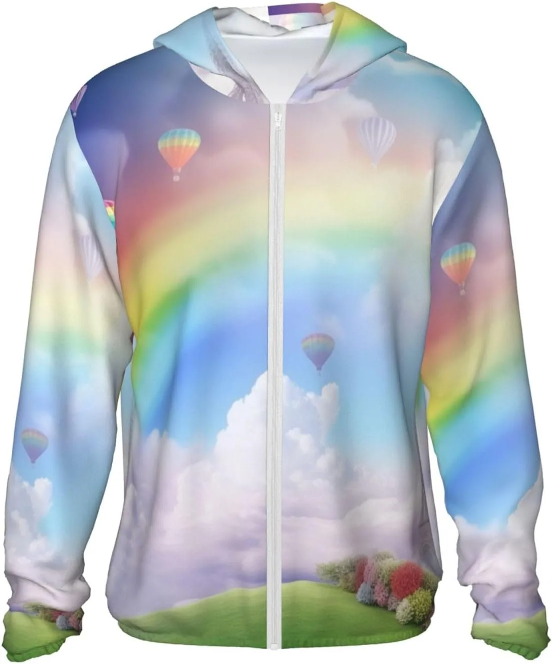 

Мужская футболка с защитой от солнца UPF 50+ Dreamy Rainbow, легкая с длинным рукавом BWLHJKE