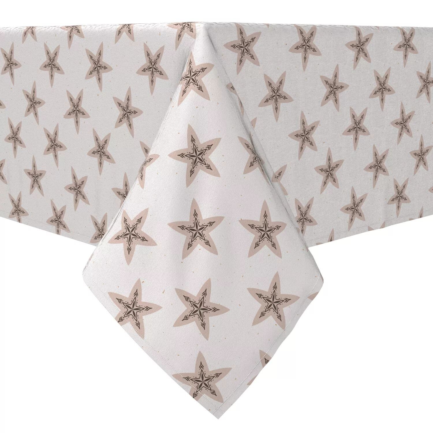 

Квадратная скатерть, 100% хлопок, 60x60 дюймов, Rustic Stars