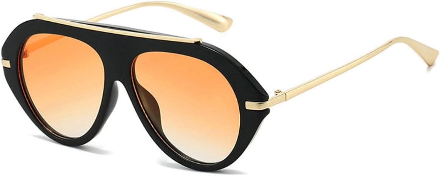 

Солнцезащитные очки-пилот COTIA 2026 большого размера для женщин и мужчин. Классический стиль 70-х, модный дизайн, для активного отдыха, путешествий и пляжа, Black Orange