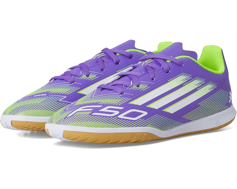 

Кроссовки adidas Kids F50 Club Indoor Cleats, цвет Purple Rush/White/Lucid Lemon