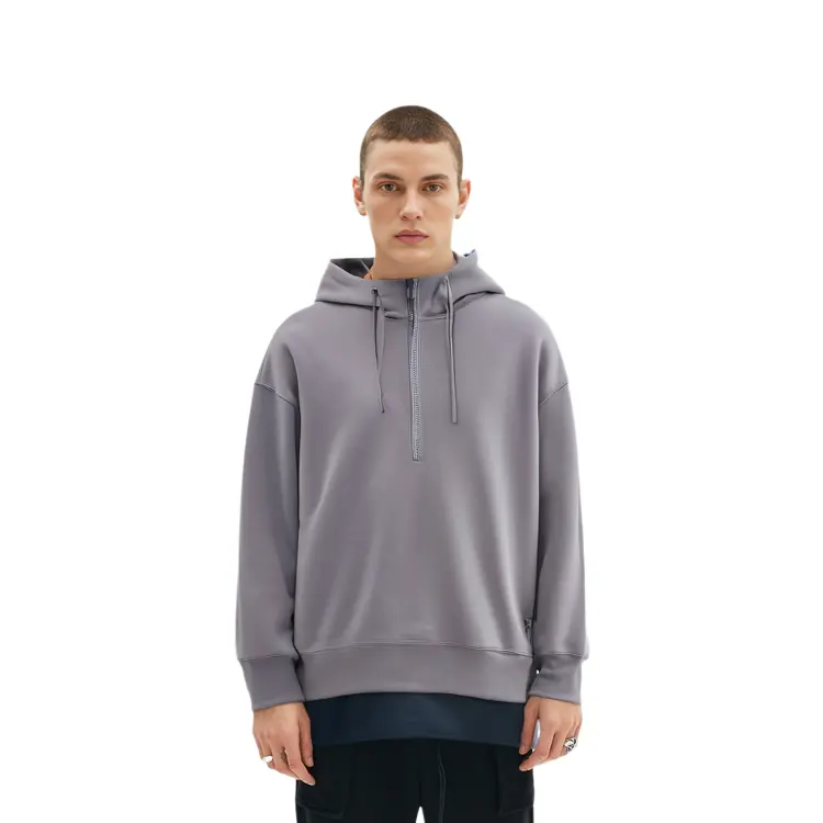 Jil Sander X FW20 Jil Sander Collaboration Series Толстовка мужская серая Uniqlo, серый — фото 4
