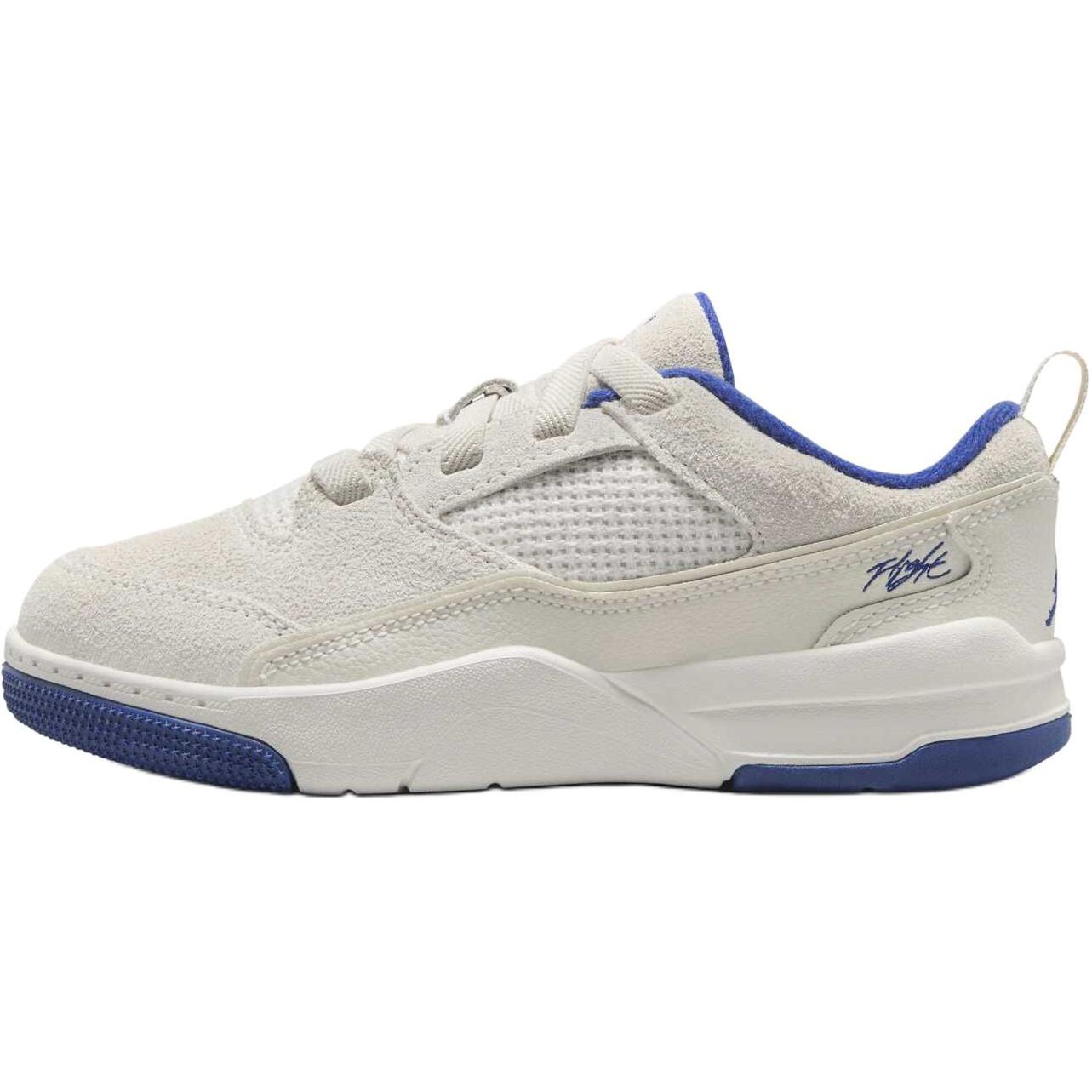 

Jordan FLIGHT COURT нескользящие устойчивые к истиранию низкие детские баскетбольные кроссовки White Blue Kids'