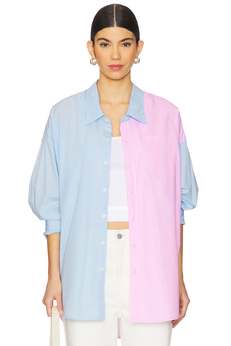 

Рубашка на пуговицах Denimist, light blue with pink