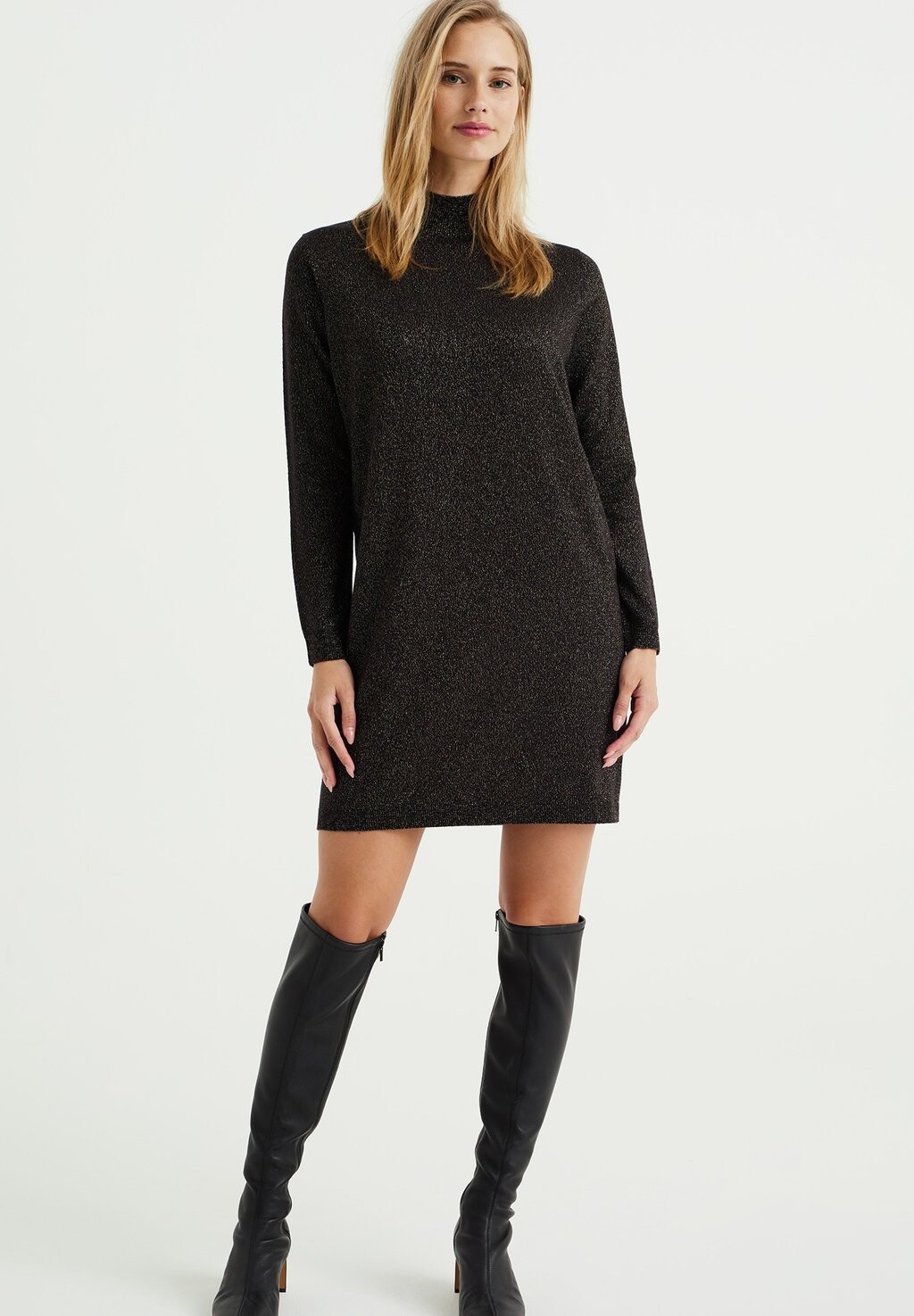 

Трикотажное платье WE Fashion, цвет black