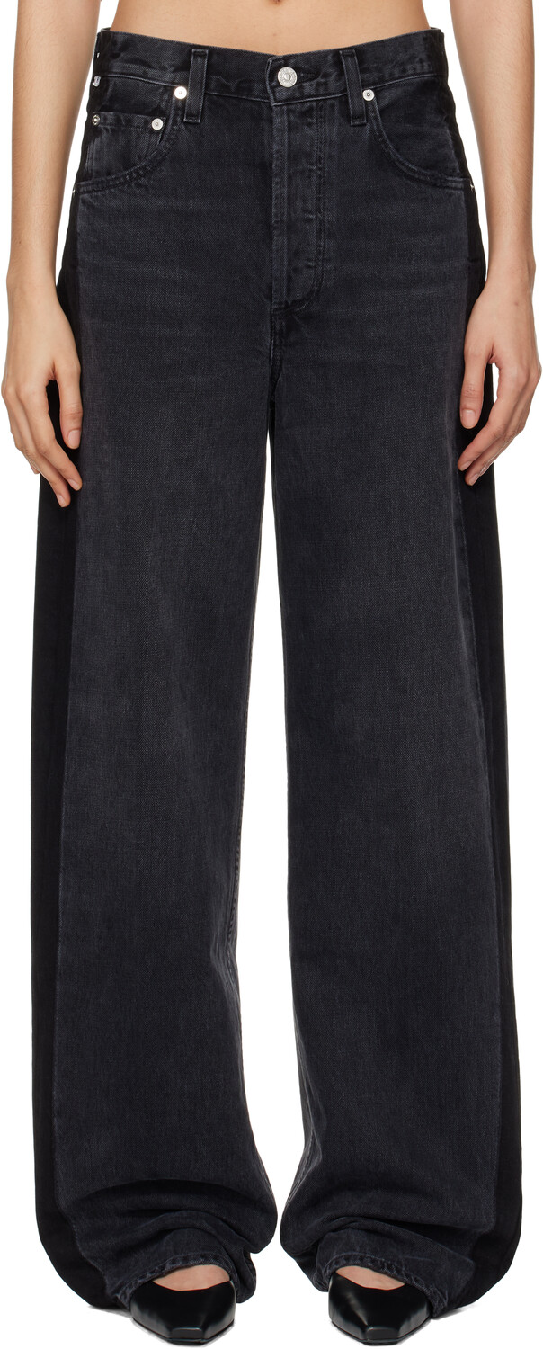 

Черные джинсы Ayla Baggy Tuxedo Stripe Citizens of Humanity