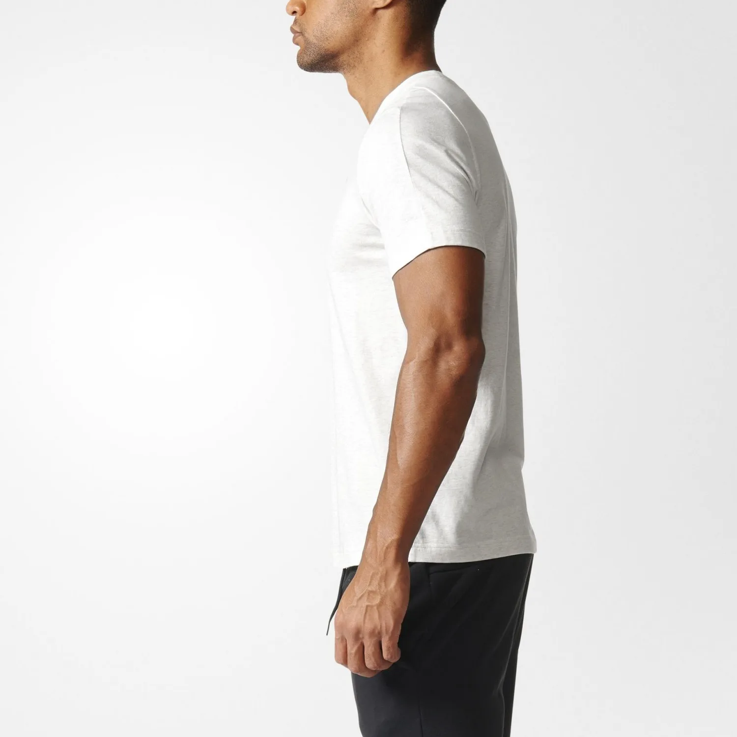 Adidas Футболка Men's White Gray — фото 3